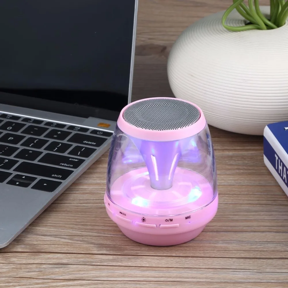 Портативный СВЕТОДИОДНЫЙ беспроводной Bluetooth колонки с функцией чтения TF USB FM Bluetooth стерео музыка для мобильного телефона