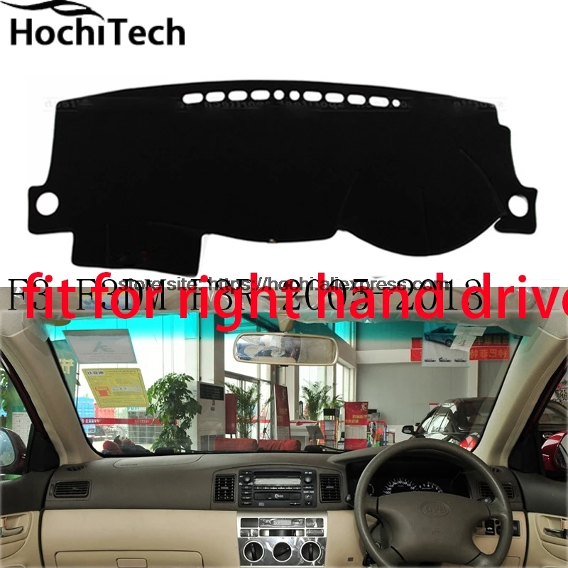 

Для BYD F3 F3DM F3R правый руль приборной панели коврик защитный коврик черный цвет стайлинга автомобилей Интерьер переоборудование наклейка ков...