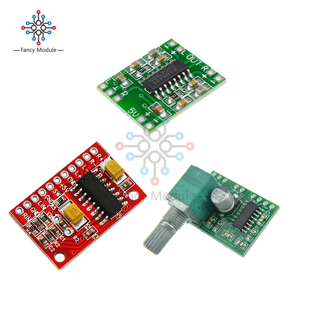 Плата цифрового усилителя мощности PAM8403 плата маленького класса D 2*3 Вт USB 5 В