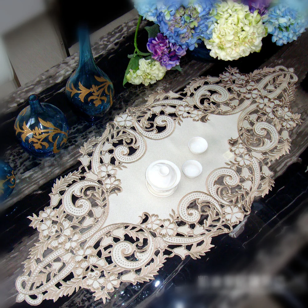 Садовые высококачественные скатерти с вышивкой полотенце для журнального