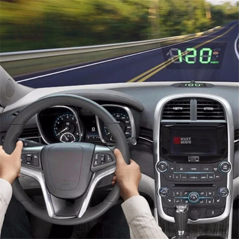 2 шт. OBD II автомобильный HUD Дисплей Система Отражающая пленка расход топлива
