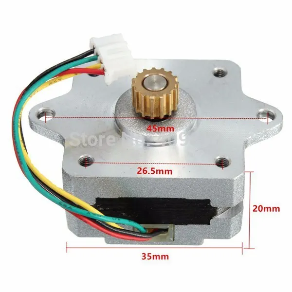 2 фазы 4 провода 35 шаговый двигатель 0 9 градусов 20 мм 3D принтер двигатель|stepper motor