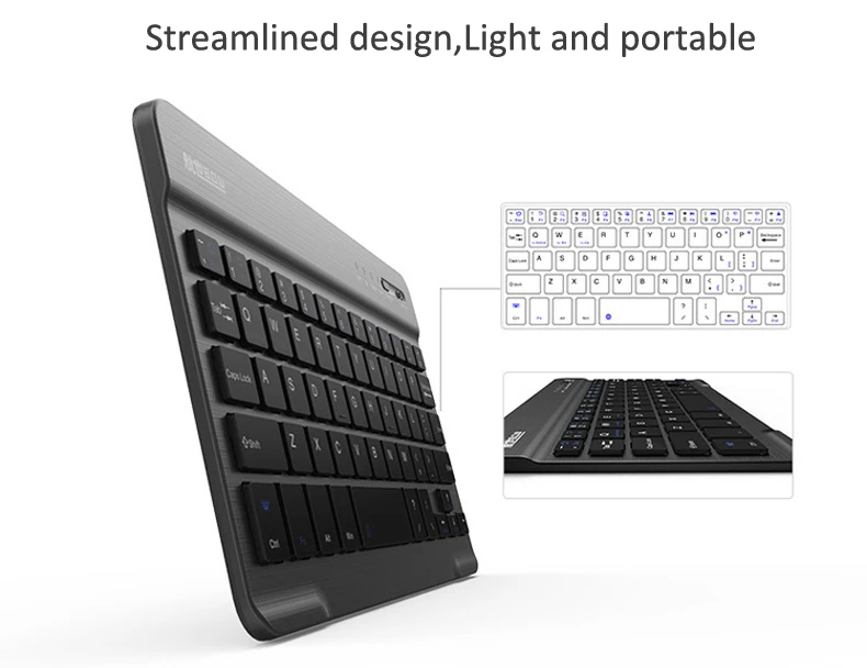 Мини Bluetooth клавиатура ультра-тонкая беспроводная клавиатура для iPad планшет Android Смартфон Apple iPhone телефон