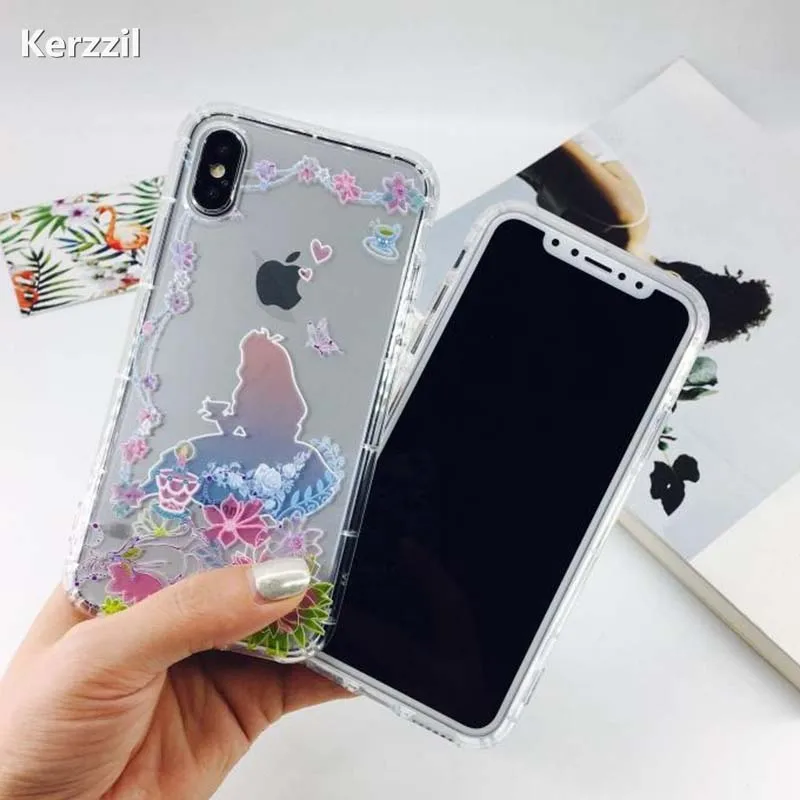 Чехол для телефона с изображением принцессы русалки Kerzzil чехол iPhone 8 6 7 6s plus iphone X