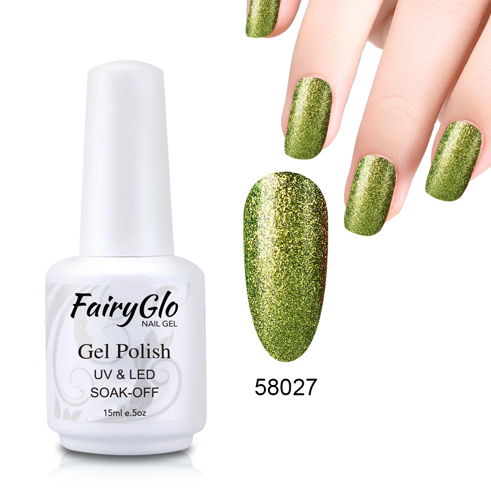 FairyGlo 15 мл Bling Platinum лак для ногтей тиснение краски Лак для ногтей Vernis a Ongle Nagellak эмаль счастливый лак Гибридный лак - Цвет: 58027