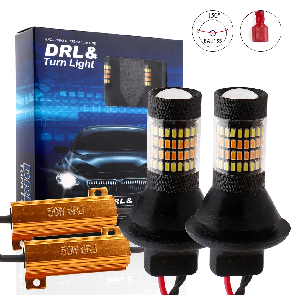 Автомобильные товары 2X 1156 p21w py21w светодиодный T20 W21W 7440 дневные ходовые огни