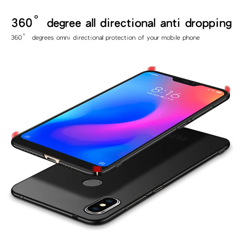 Ударопрочный ультра тонкий чехол для Xiaomi Redmi 6A 7 7A Матовый Жесткий ПК Xiomi 6 Pro Y3 K20