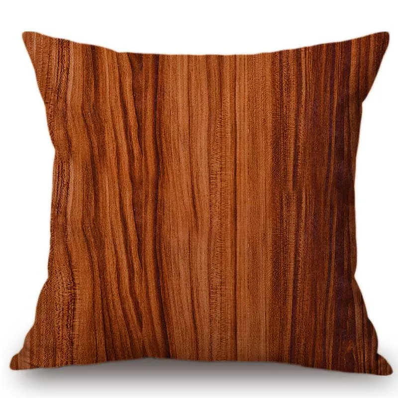 Классический Декоративный чехол для дивана из хлопка и льна с деревянным цветным