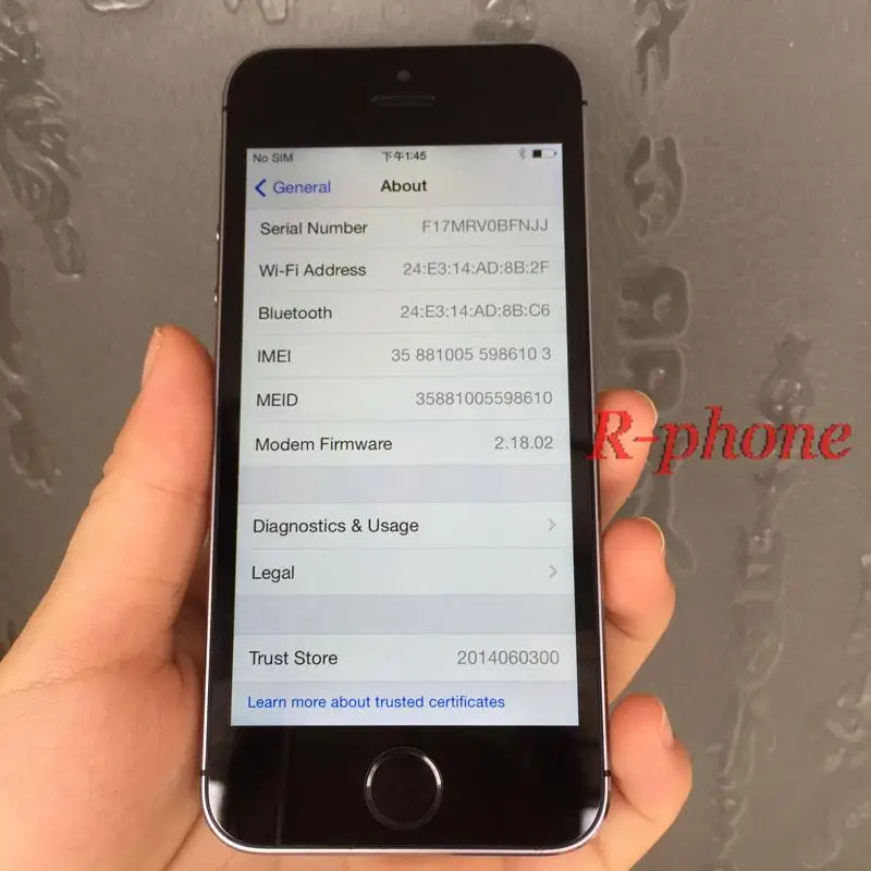 Разблокированный оригинальный iPhone 5S используется 99% новый мобильный телефон