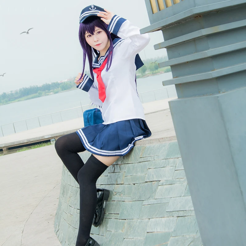 Liva girl аниме Kantai коллекция Shimakaze униформа косплей костюм Бесплатная доставка +