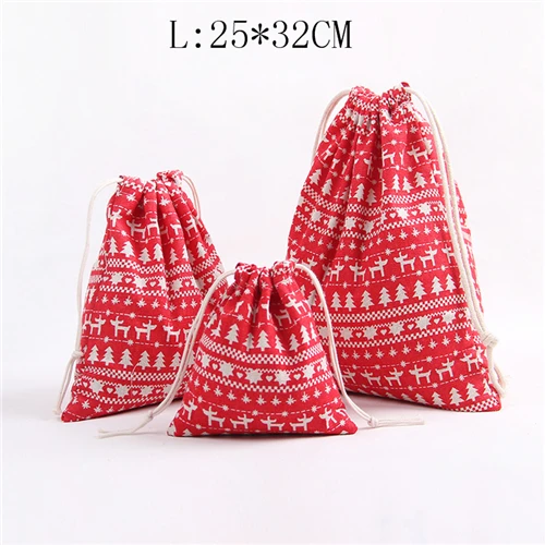 Style 1 L ETya, женская и мужская хлопковая Льняная сумка на шнурке, многоразовая сумка для покупок на шнурке, маленькая Большая косметическая тканевая сумка для хранения монет, сумка - Цвет: Style 1 L