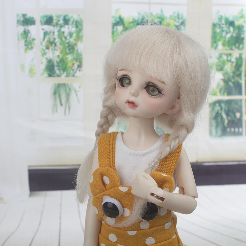 1/6 BJD кукла парик мохеровый материал для 6 до 7 дюймов окружность головы кукла голова кукла парик кукла аксессуары