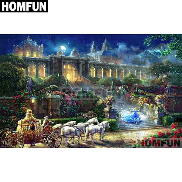 HOMFUN полная квадратная/круглая дрель 5D DIY Алмазная картина "мультяшная фантазия" вышивка крестиком 5D Стразы Декор A01388 - Цвет: Цвет: желтый