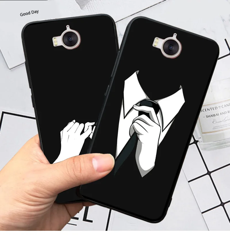 YOUVEI чехол для Coque huawei Y5 Mya-l22 Mya-u29 чехол черный мягкий TPU задняя крышка для huawei Y5 Y6 чехол для телефона