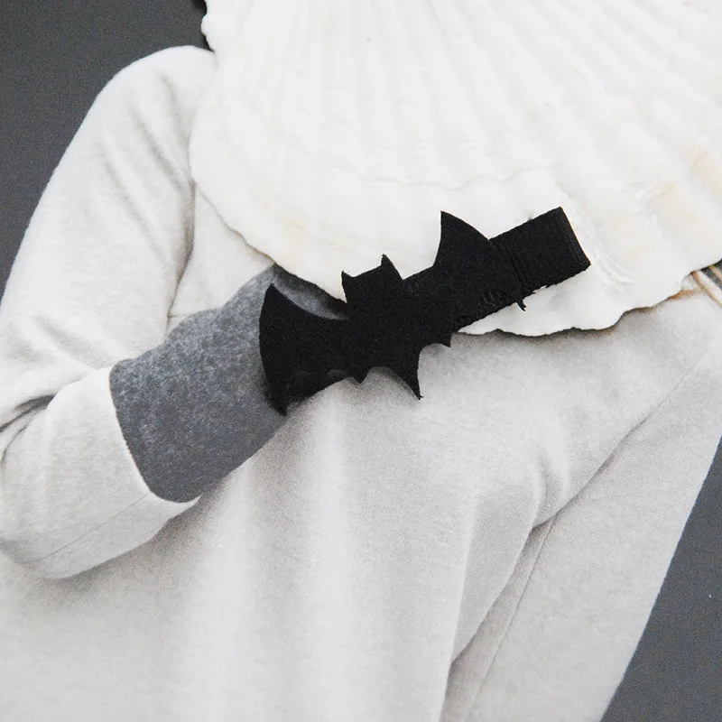 Новинка 1 пара модные заколки для волос на Хэллоуин в виде крыльев женское платье