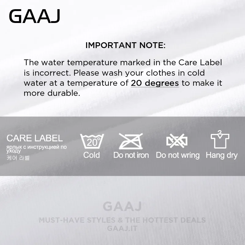 Мужская и женская футболка унисекс GAAJ Повседневная Длинная с рукавом три