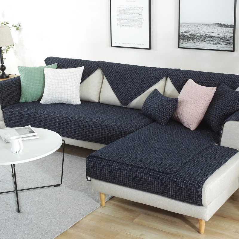 Современный плед чехол для дивана четыре сезона Slipcover Противоскользящий