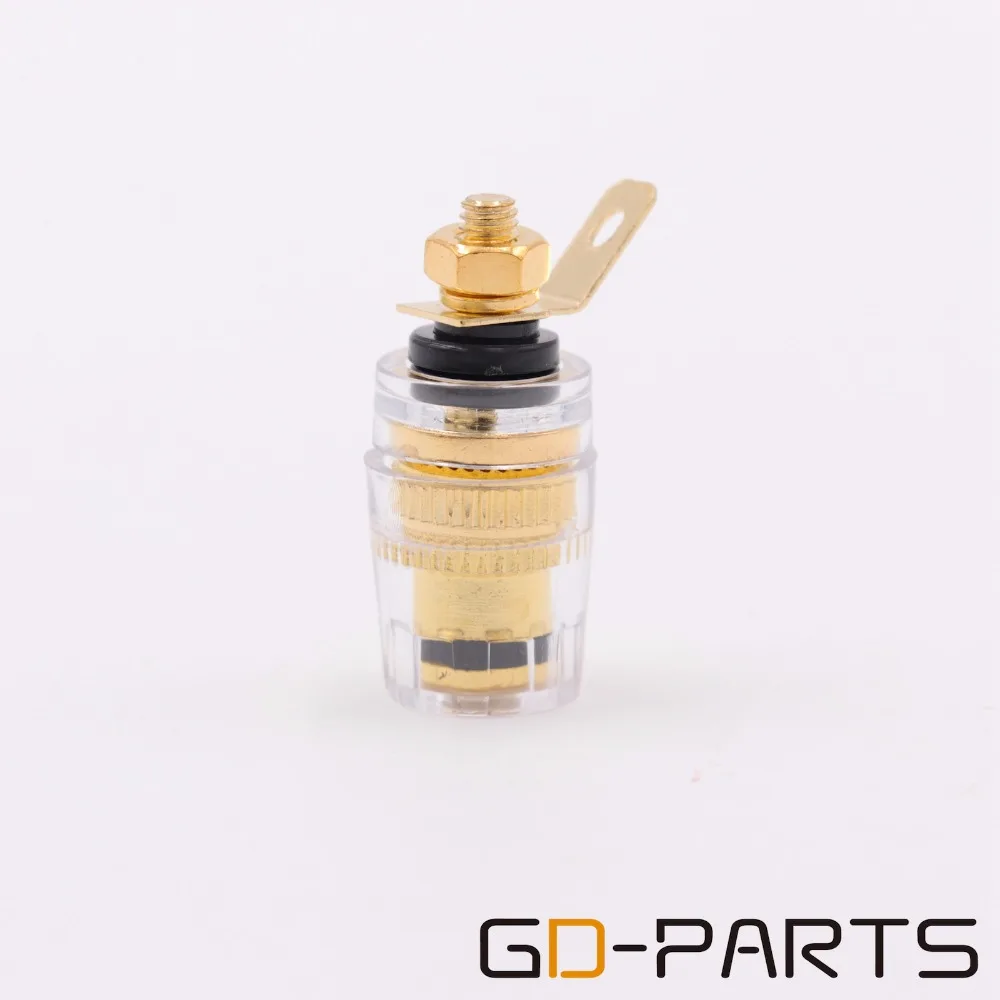 10 шт. Мини позолоченный латунный усилитель переплетная клемма динамика разъем