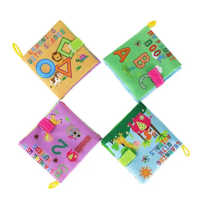 2018 детская тканевая книга с мультяшным животным мягкая обучающая развивающая