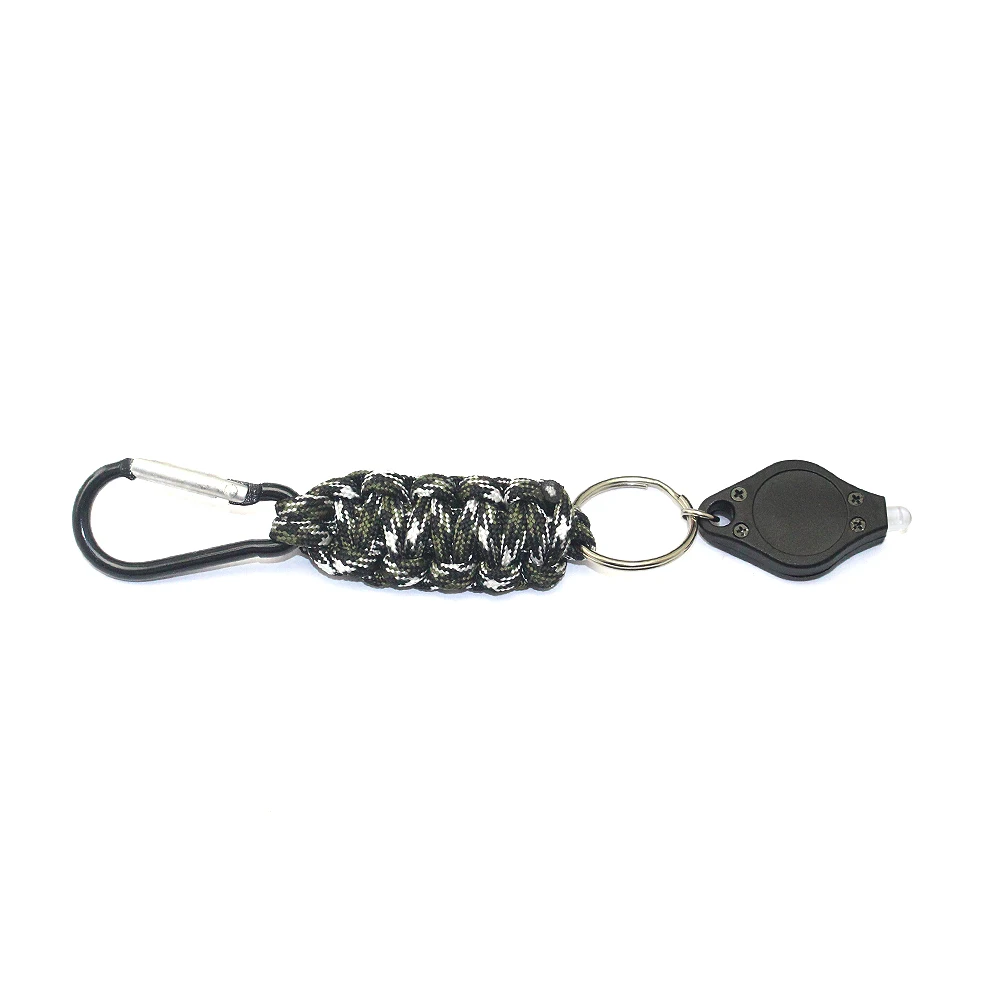 Универсальныe для использования в походных условиях Paracord шнурки Брелоки для ключей связка для ключей с Карабин Paracord брелок для выживания