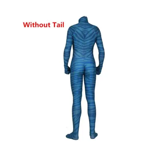 No Tail suit Аватар 2 костюм зентай для косплея боди милый костюм комбинезоны для взрослых детей праздничные костюмы - Цвет: No Tail suit