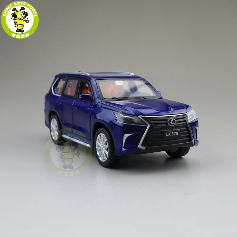 1/32 JACKIEKIM LX570 SUV литая под давлением Модель автомобиля игрушки для детей звуковое освещение вытяжной автомобиль подарок для мальчиков и девочек