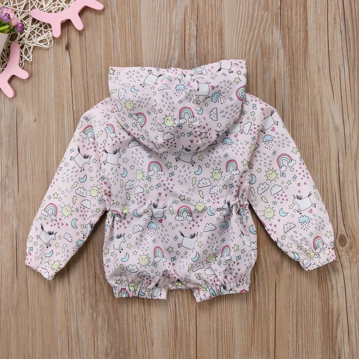 Куртка с животными для маленьких девочек Осень-зима 2018 куртка капюшоном пальто