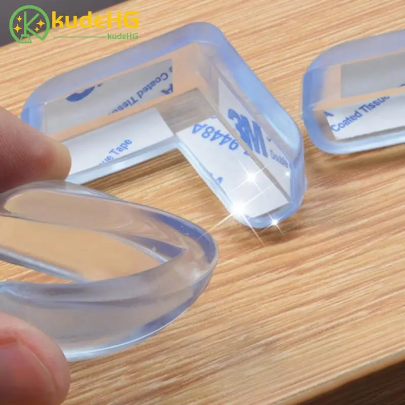 4 шт. ПВХ мягкий Настольный ограничитель стола край безопасности ребенка угловая