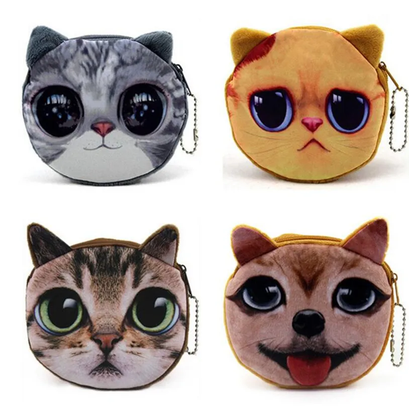 M050 Мультяшные женские кошельки кошелек для мелочи детский много стилей 3D милая