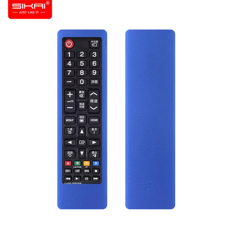 blue Чехол SIKAI для samsung tv, защитный чехол для samsung tv AA59-00816A 00813A 00611A 752A, чехол для пульта дистанционного управления для samsung - Цвет: blue