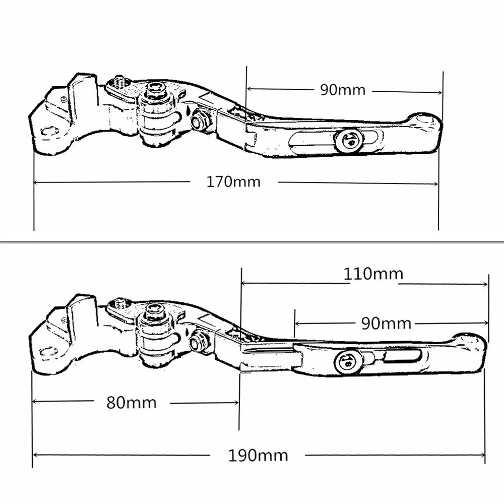 Складные выдвижной рычаг сцепления для мотоцикла Honda CB 599 / 600 HORNET 1998-2006 2000 2001 2002 2003