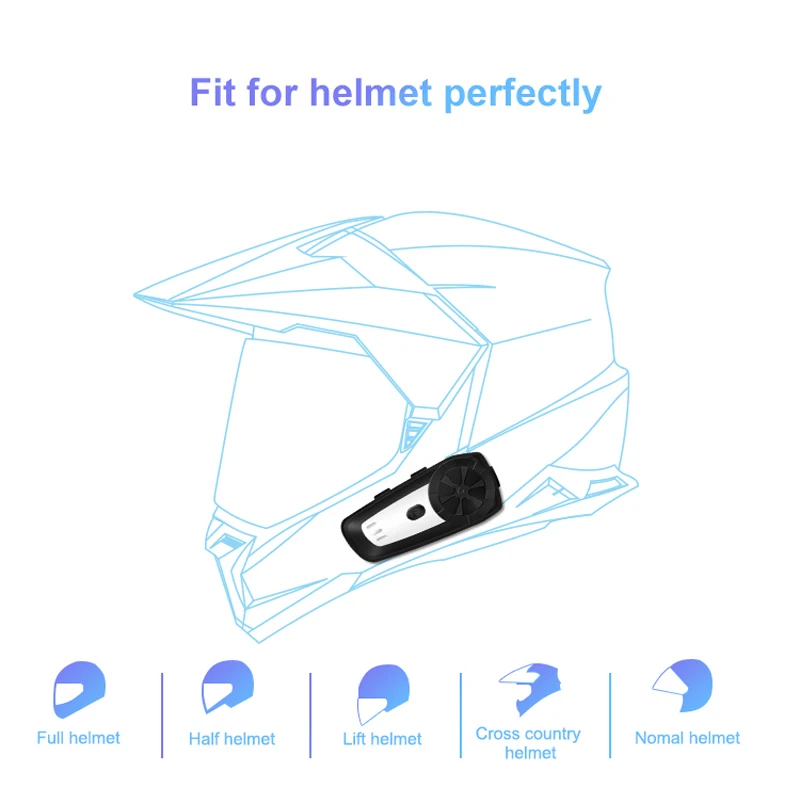2 шт. Bluetooth гарнитура для мотоциклетного шлема|Наушники и гарнитуры| |