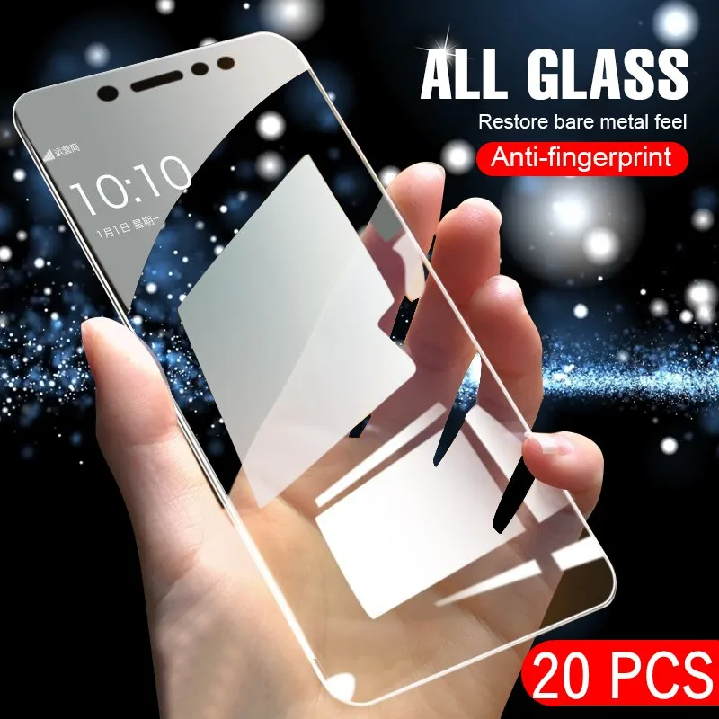 Закаленное стекло 20 шт./лот Защита экрана для Xiaomi Pocophone F1 9 8 se A3 A1 A2 Lite 5X 6 MiA3 Mi9T Mi9 Mi8