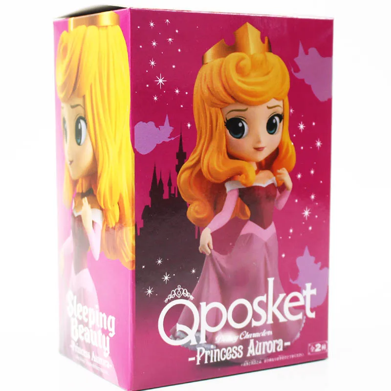 pink with box 15 см Q Posket персонажи Принцесса Спящая красавица Qposket ПВХ фигурка Коллекция Модель игрушки кукла подарок для девочек - Цвет: pink with box