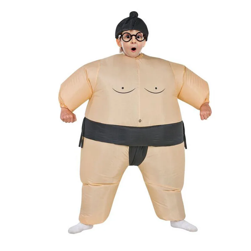 2017 надувной костюм на Хэллоуин для взрослых Детский веер T-rex Горилла сумо Корова