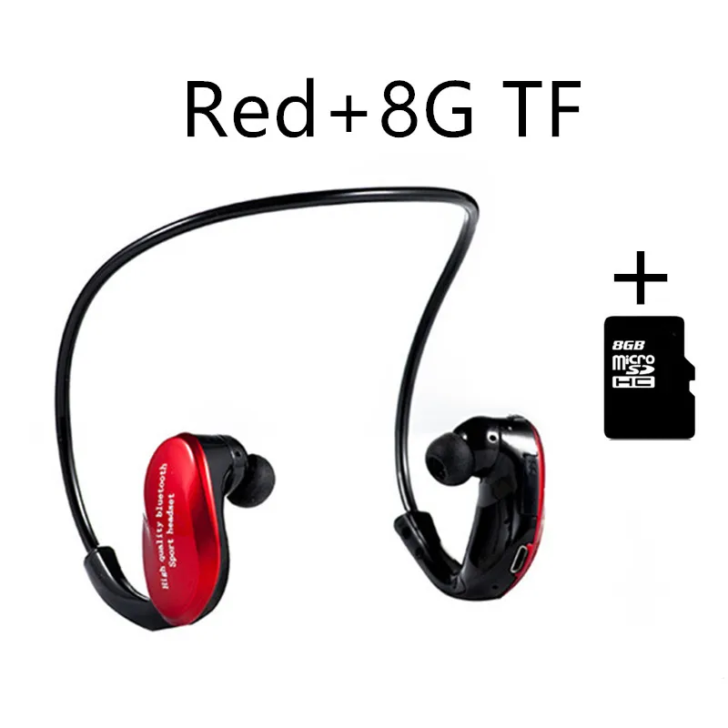 Bluetooth наушники стерео Спортивная гарнитура беспроводные микрофон Поддержка TF SD г