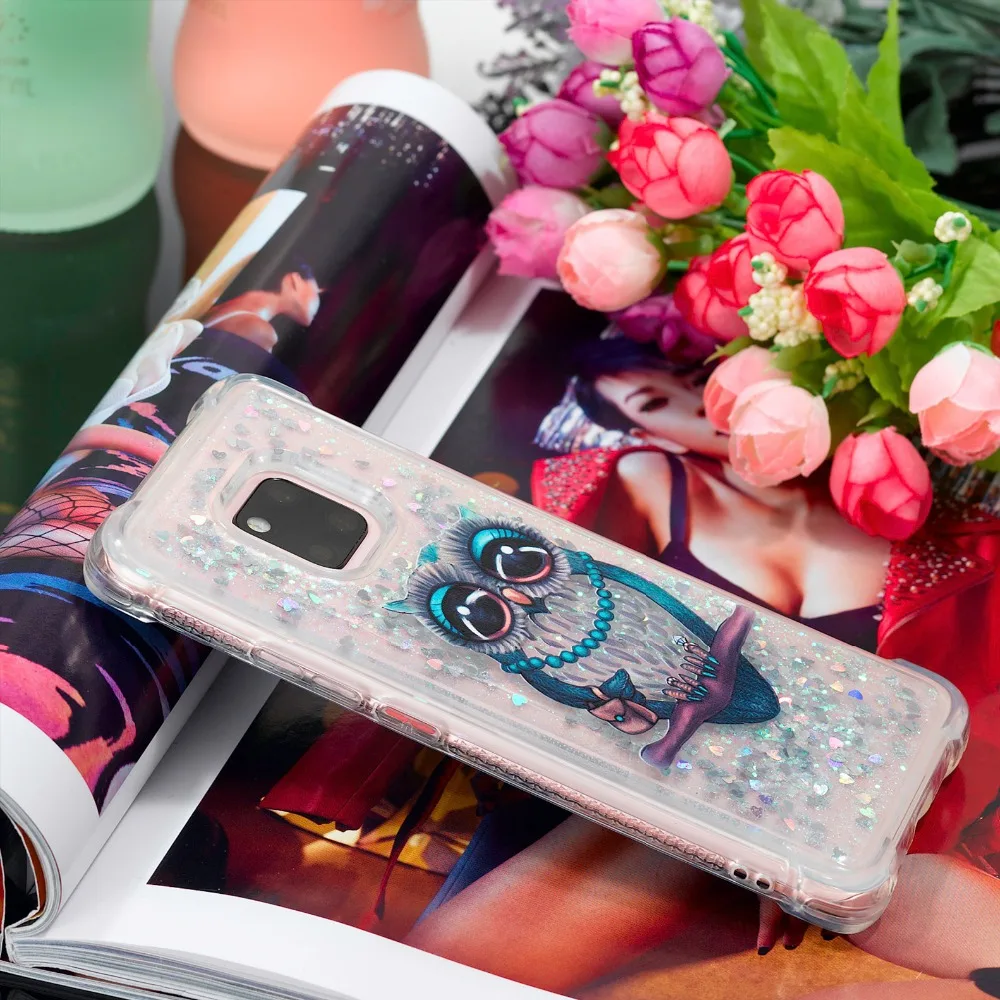 Единорог 3D Жидкий чехол для coque Huawei Mate 20 Pro Lite Nova 2i 10 Y3 Y5 III 2017 Y6 Y7 Etui Hoesjes | Мобильные