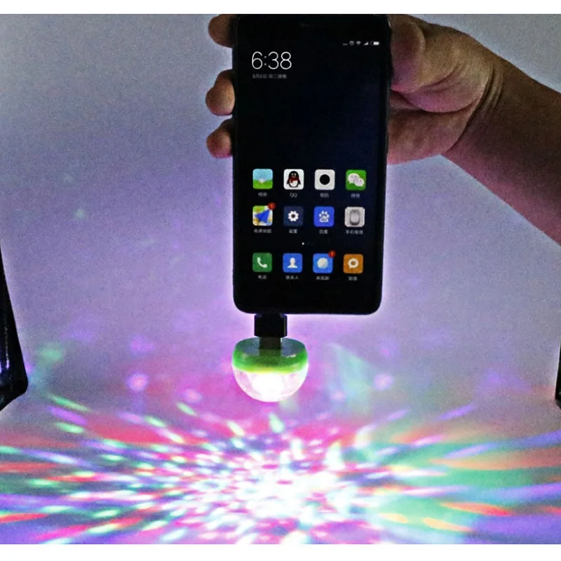 Мини usb led сценический свет музыкальный звук датчик Грибная Вечеринка