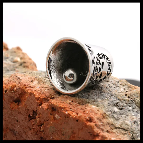 Новое модное украшение в виде черепа подвеска колокольчика из нержавеющей стали