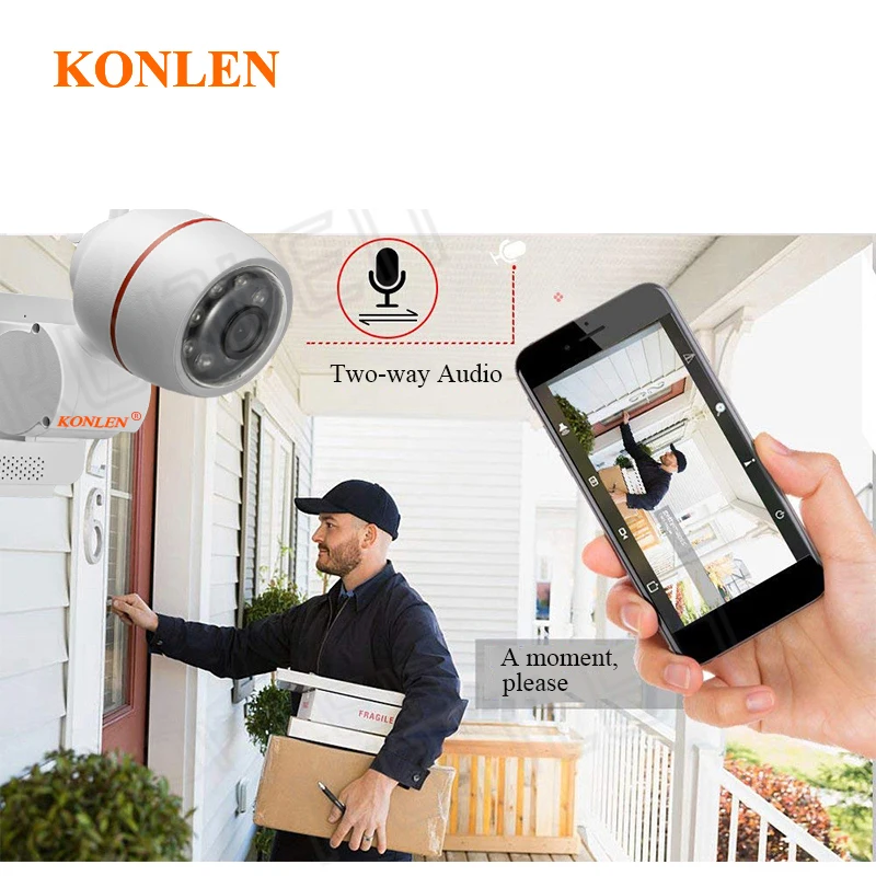 KONLEN wifi 1080P уличная IP камера Pan Tilt Bullet Cam YCC365 Беспроводная Проводная HD 2MP CCTV