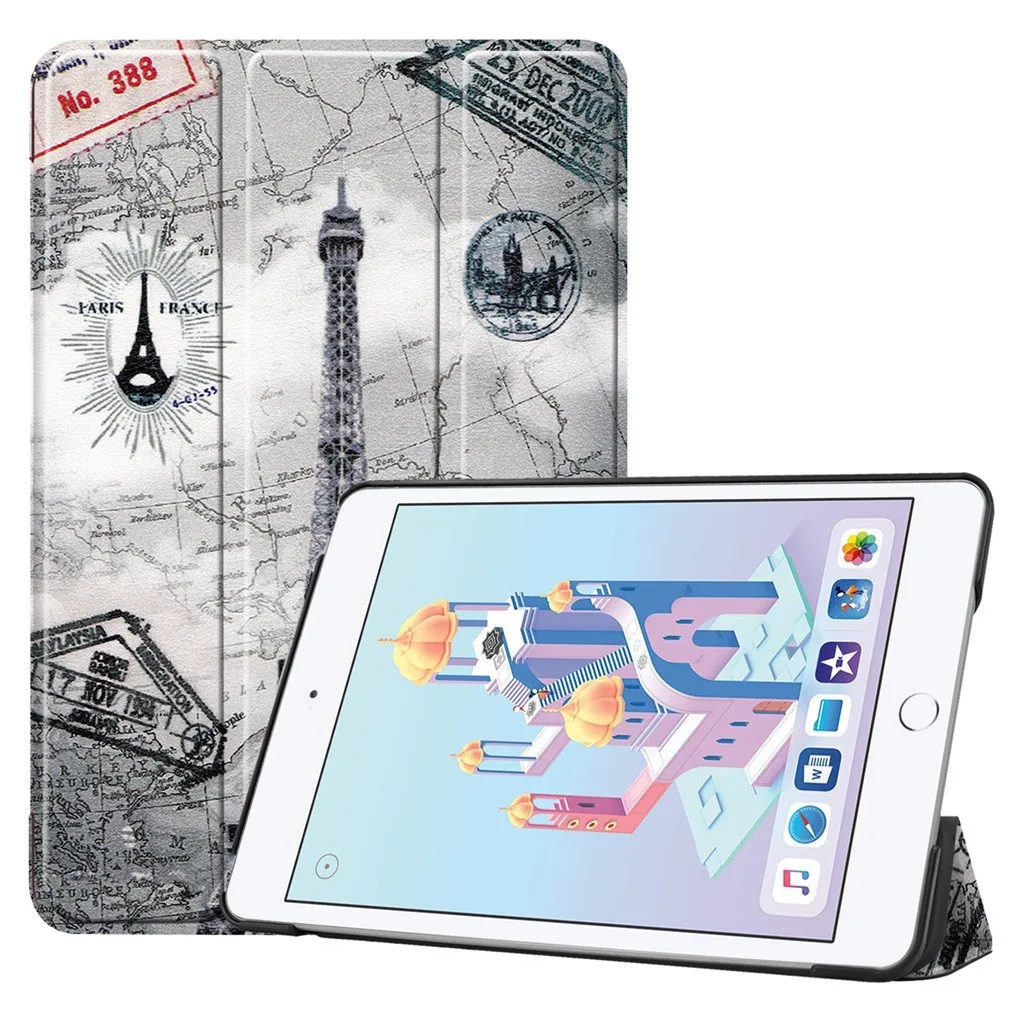 Защитный чехол для планшета iPad MINI 5 7 9 дюймов тонкий умный подставка с