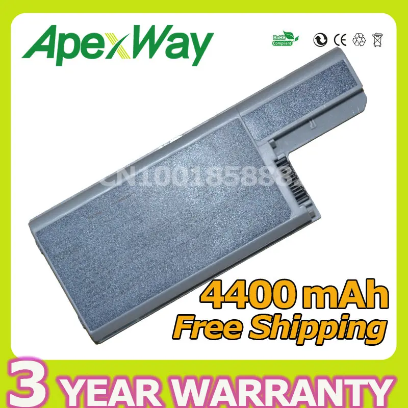 

Apexway 6 cell battery for Dell Latitude D531 D531N D820 D830 Precision M4300 M65 GX047 MM165 XD735 XD736 XD739 YD623 YD624