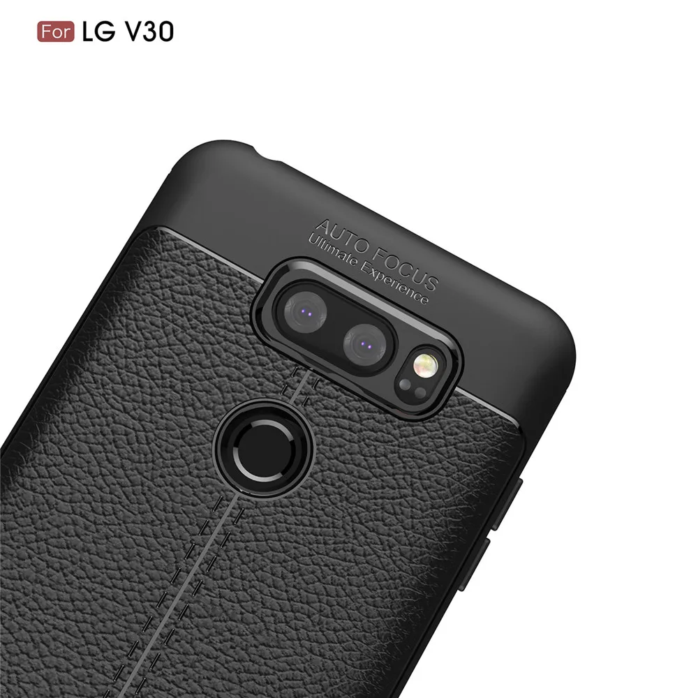 Для LG V30 V 30 чехол для телефона Роскошные искусственная кожа мягкая TPU силиконовая