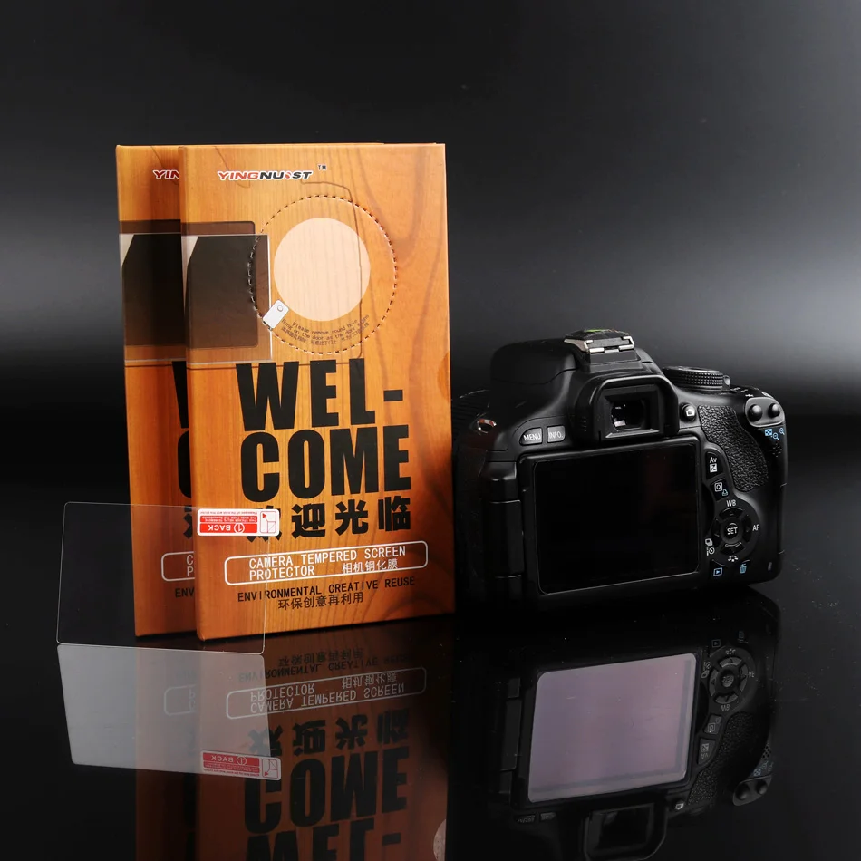 

3PCS Tempered Glass Screen Protector For Canon EOS 7D film PowerShot N2 camera film tempered film SLR screen HD protection film