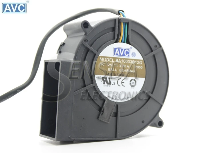 Вентилятор охлаждения для сервера постоянного тока AVC BBA10033B12G P050 97x97x33 мм 12 В 4.50A 4