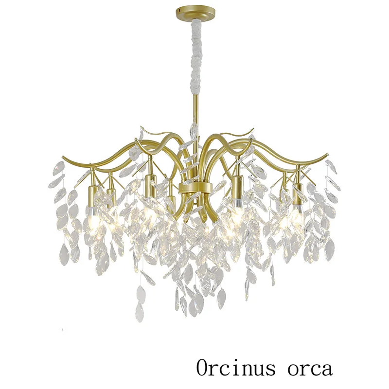 Роскошная хрустальная люстра в американском стиле гостиной ресторана спальни