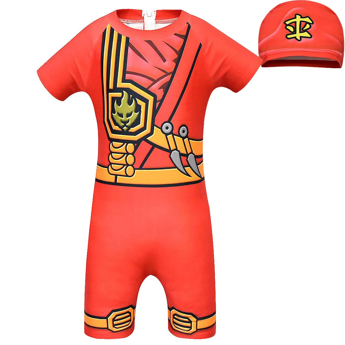 Ninjago/Детский костюм для девочек потрясающий купальный Человека-паука мальчиков