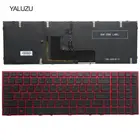 Новая английская клавиатура YALUZU для ноутбука Clevo P650 P670RE3 P670RG P650RE3 P650RE6 P650RG, красная клавиатура с подсветкой, английская версия