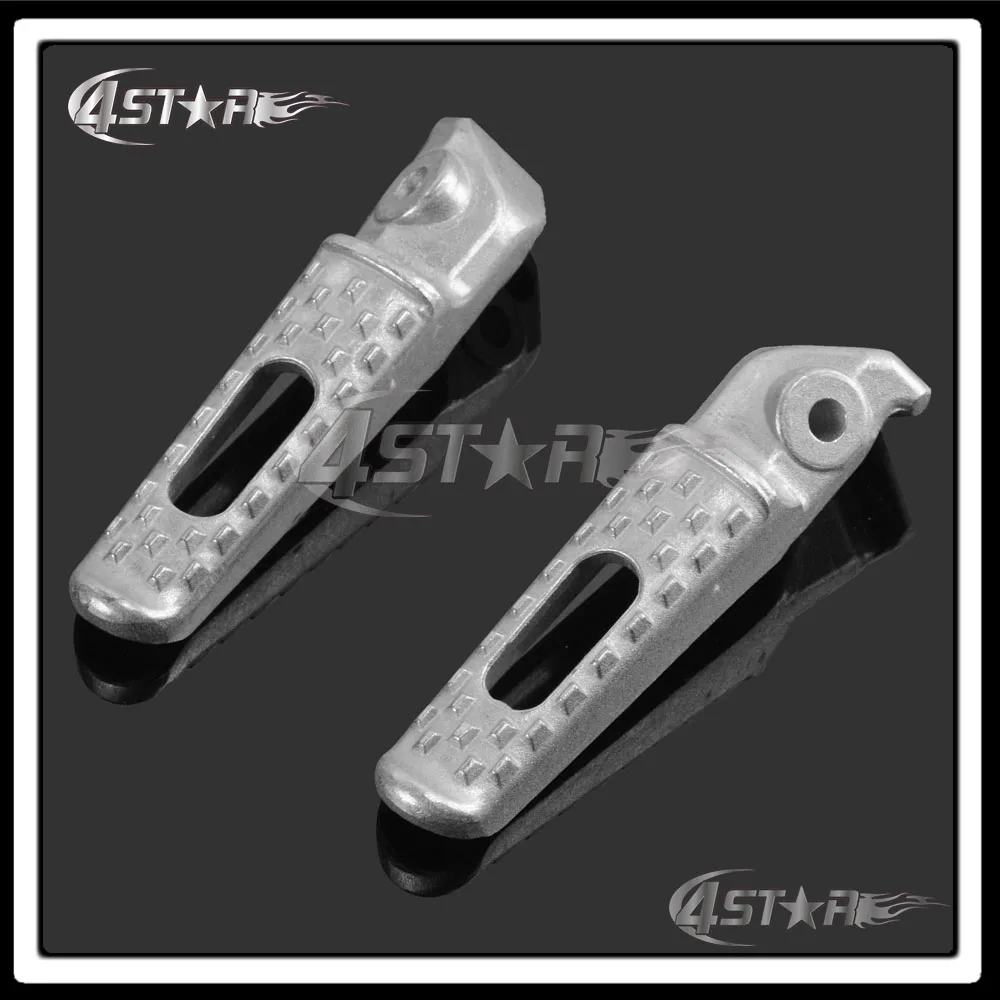 Серебристые алюминиевые мотоциклетные задние Пассажирские подножки набор