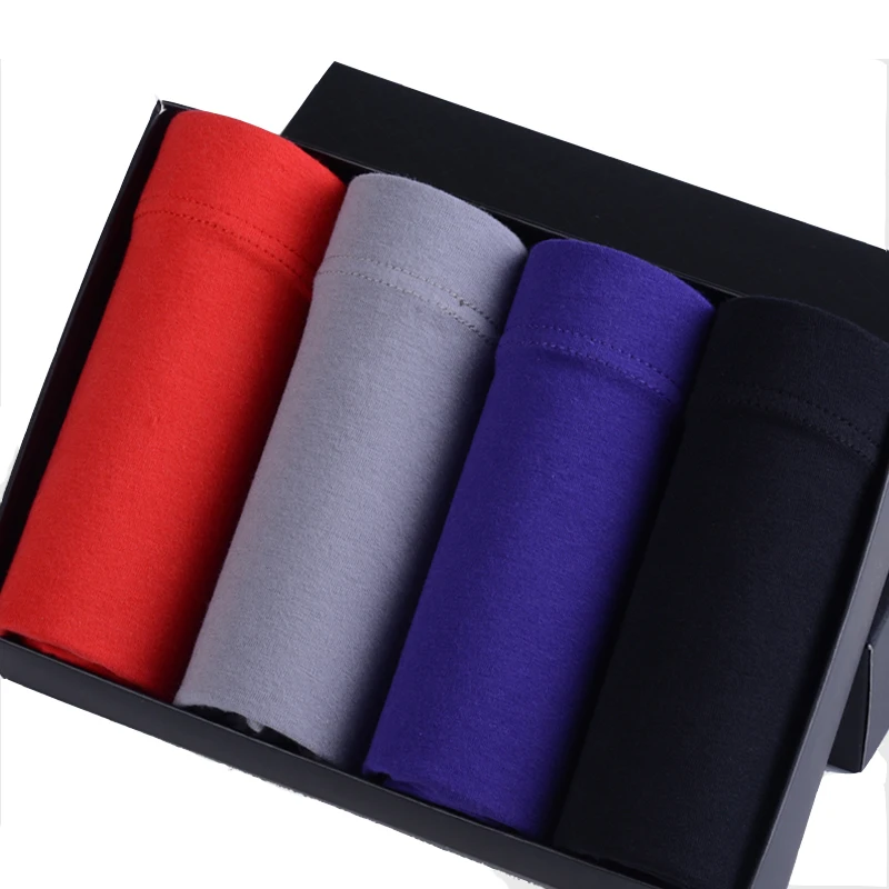 4Pcs \ много хлопка Для мужчин s боксеры Мужской Homme шорты-боксеры Calzoncillos трусы для